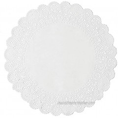 Worlds 25 Pack Round White Normandy paper Doilies Lace Paper Doiles 18"Inch