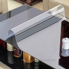 AI·X·IANG 48x24 Inch Crystal Clear PVC Table Cover Protector 2mm Thick Desk Cover Protector Clear Table Top Protector for Kitchen Dinning Room Table Wood Furniture Wipeable Easy to Clean Waterproof