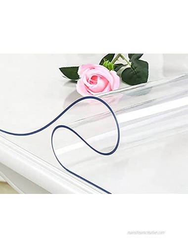 Clear Desk Cover Protector 35.4x59inch PVC Desk Pad Mat Waterproof Table Pad for Dining Room Table Computer Desk Writing Desk