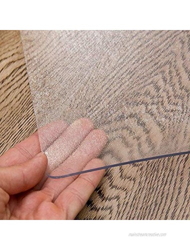 MEILIANJIA Upgraded Version 1.6mm Thick Frosted Table Cover No Plastic Smell Waterproof Frosted Table Protector Heavy Duty Table Top Cover Table Mat Desk Cover Protector-90x150cm35x59inch