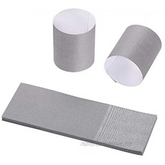 Gmark Paper Napkin Band Box of 500 Paper napkin rings self adhesive Grey GM1106A