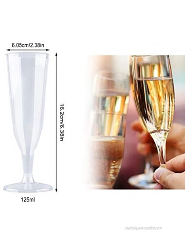 30 Pack 6.5 Oz Champagne Flutes Disposable,Plastic Champagne Flutes,Mimosa Bar Glasses，Transparent plastic champagne glass 30 Pack-2