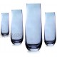 BETTR Stemless Champagne Flute Glasses Iridescent Blue Indigo Bottomless Mimosa Glass Cocktail Wine Glassware All-Purpose Drinkware Juice liquor Water Glasses with 10.5 FL oz Set of 4