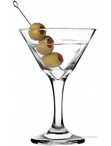 Epure Venezia Collection 4 Piece Stemmed Martini Glass Set For Drinking Martinis Manhattans Vodka Gin and Cocktails Martini 9 oz 4 pc.