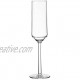 G.E.T. SW-1462-CL-EC Via BPA-Free Shatterproof Plastic Champagne Glasses 6 Ounce Clear Set of 4