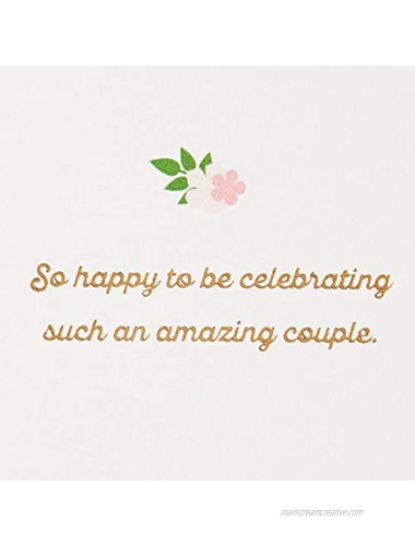 Hallmark Signature Wedding Card Champagne Flutes Quilling