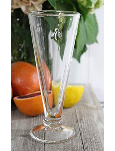 La Rochere Napoleon Bee 5.1 oz Champagne Flutes Set of 6 with the iconic French Bee embossed Classic elegant and sturdy French glassware Dishwasher safe