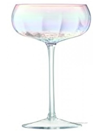 LSA International Champagne Saucer 10.2 fl oz H6.25in Mother of Pearl