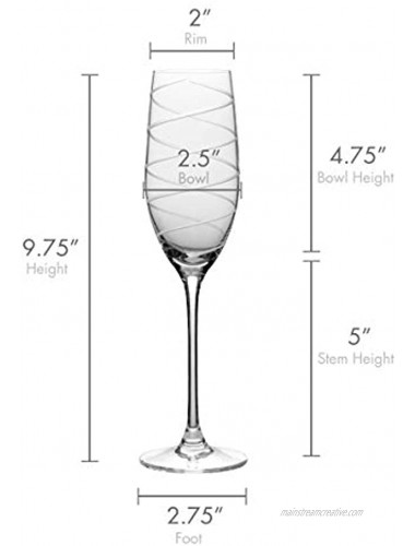 Mikasa Cheers Champagne Flutes Set of 4