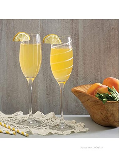 Mikasa Cheers Champagne Flutes Set of 4