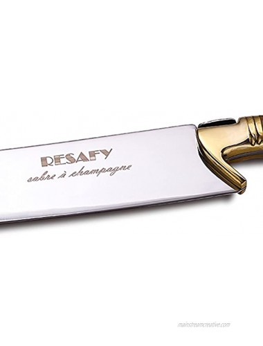 Resafy Champagne Saber With Gift Box Champagne Knife Champagne Sword Champagne Opener Redish-brown