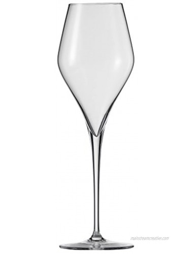 Schott Zwiesel Tritan Crystal Glass Finesse Stemware Collection Champagne Flute with Effervescence Points Set of 6 10.0 oz Clear