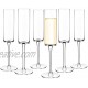 Set of 6 Crystal Champagne Flutes Champagne Glasses Hand Blown Classy Champagne Flutes 100％Lead Free Quality Sparkling Wine Stemware Set Dishwasher Safe 7oz