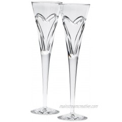 Waterford Wishes Love and Romance Flutes Set of 2