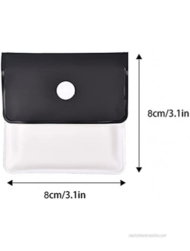 4PCS Portable Pocket Ashtray Pouch PVC Fireproof Reusable Environment Friendly Ashtray Pouch for Outdoor or Travel Use