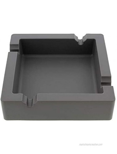 7Penn Large Silicone Ashtray for Cigars Cigarette Ashtray Outdoor Ashtray Ash Tray Outdoors and Indoors – Gray