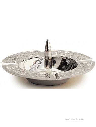 ABHANDICRAFTS Metal Ashtray with Poker Spike to Clean Out and Bowls for Perfect for Men Women mystery Love Gifts. Classic Ashtray Herb Tobacco Cigar Cigarette Indoor Outdoor