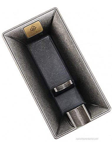 Fortune Nexus Antique Silver Cigar Ashtray Durable Home Ashtray Single Slot Design