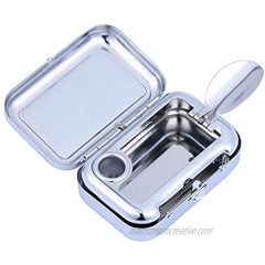 Garneck Mini Cigar Ashtrays with Lid Portable Pocket Ashtray Stainless Steel Cigarette Ash Holder Car Ashtrays for Cigarettes Office Indoor Outdoor