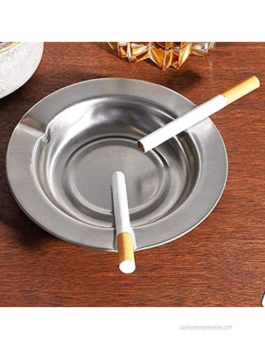 Juvale Round Stainless Steel Cigarette Ashtrays 24 Pack
