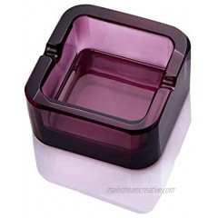 Lxuwbd ashtray crystal glass ashtray Purple small