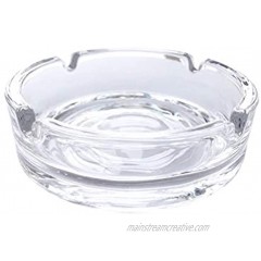Mi.U365 Glass Ashtray Portable Modern Ashtray Cigarette Glass Ashtray Home Office Indoor And Outdoor Courtyard Use Easy to Clean Ashtray Elegant Packaging Gift
