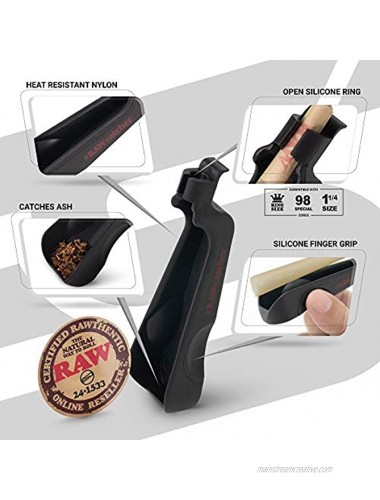 RAW Ash Catcher v2 | Heat Resistant Nylon Cone Holder with ESD Scoop Card Included | Evolution of The Classic Ash Tray