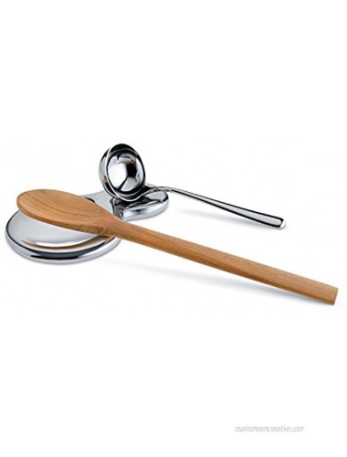 AlessiT-1000 Spoon Rest in 18 10 Stainless Steel Mirror Polished Silver