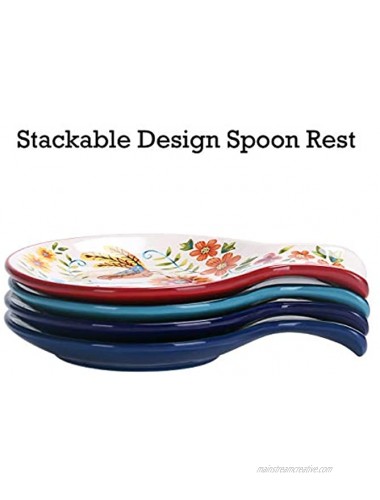 Bico Blue Talavera Ceramic Spoon Rest House Warming Gift Dishwasher Safe