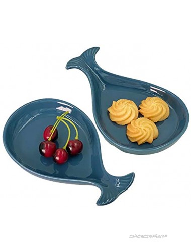 Ceramic Coastal Spoon Rest for Kitchen Whale