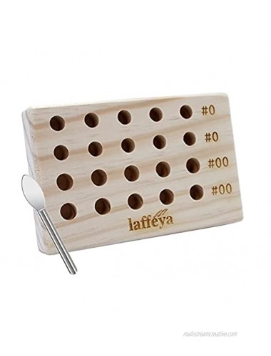 Holder for #0 00 Wooden Stand & Lab Spoon Spatula Tray Stand Holder for size 0 00