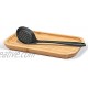 Large Bamboo Spoon Rest 9.7'' Kitchen Cooking Utensils Wooden Holder Decorative Small Food Serving Tray Organizer for Spatulas Spoons,Turners Ladles and Teaspoons