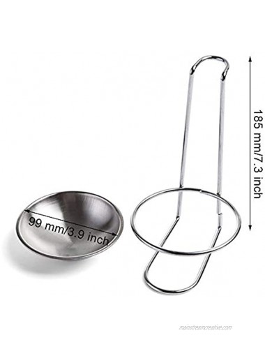 MyLifeUNIT Spoon Rest for Stove Top Stainless Steel Upright Spoon Holder for Kitchen
