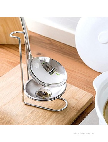 MyLifeUNIT Spoon Rest for Stove Top Stainless Steel Upright Spoon Holder for Kitchen