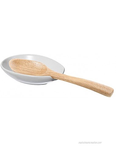 Oggi White Ceramic Spoon Rest 2.3