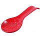 Spoon Rests for Kitchen Ceramic Spoon Rest for Stove Top Countertop Utensil Rest Ladle Spoon Holder for Cooking Home Decor Red