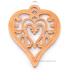 Old Dutch Royal Heart Trivet Copper