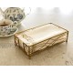 Chez JuJu Gold Elegant Sturdy Guest Napkin Holder | Disposable Paper Hand Towel Storage Tray Caddy | Premium Quality | Bathroom Kitchen Dining Table Wedding Party Hotel Office décor | Indoor Outdoor