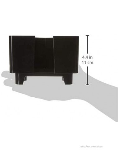 Co-Rect Plastic Bar Caddy with Triangular Design Black
