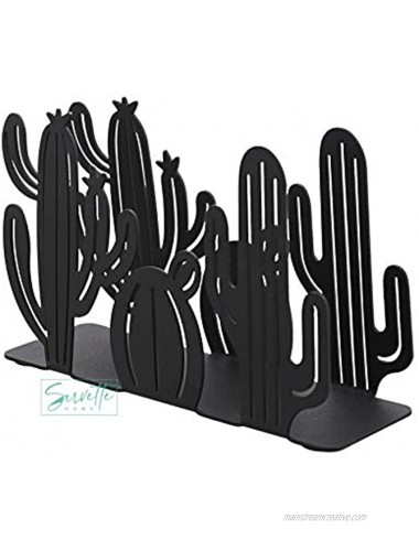 Napkin Holders for Tables Black Metal Cactus Design