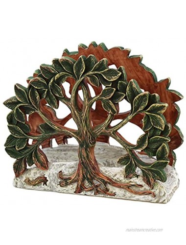 Top Brass Family Tree of Life Decorative Napkin Holder