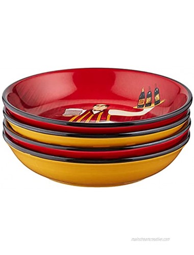 Certified International Bistro Soup Pasta Bowls 9 Inches
