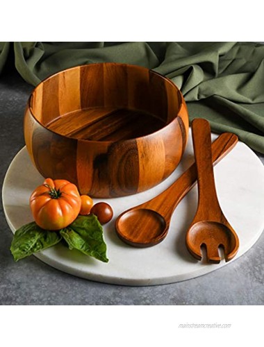 Gibson Home Laurel 3-Piece Acacia Wood Salad Bowl Set