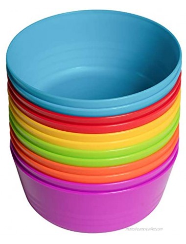 Klickpick Home Set Of 12 Kids colorful Snack Bowls set Toddlers Cereal Bowl Set Children Bowl Kid Microwave Dishwasher Safe BPA Free Bowls 6 colors