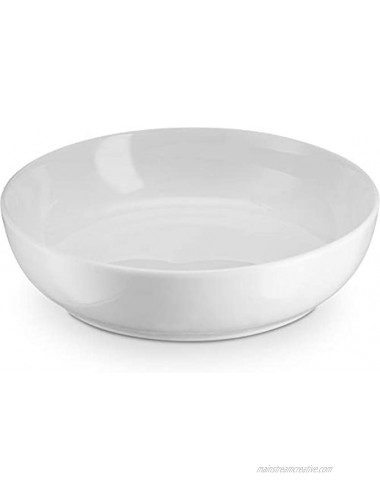 Kook Porcelain Pasta Bowl Set For Soups and Salads Serving Bowls Large Capacity Microwave & Dishwasher Safe Set of 4 40 oz