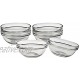 Luminarc Stackable 3 Inch Glass Pinch Bowl Set of 6