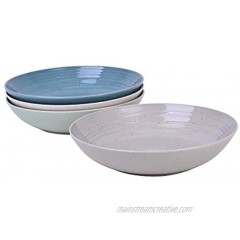 Sango Siterra Artist's Blend Stoneware Dinner Bowls Assorted Colors Set of 4