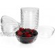 SZUAH Mini 3.5 Inch Glass Bowls Prep Bowls 4.5 Ounce 135ml Serving Bowls Glass Clear Salad Bowl for Kitchen Prep Dessert Dips Nut and Candy Dishes Stackable and Dishwasher Safe Set of 12