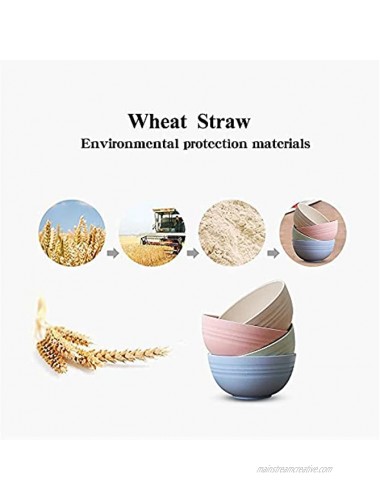 Wheat Straw Dinnerware Sets 16pcs Multi Color-Unbreakable Microwave Safe-Lightweight Bowls Cups Plates Set-Reusable Eco Friendly,Dishwasher Safe,Wheat Straw Plates,Wheat Straw Bowls Cereal Bowls