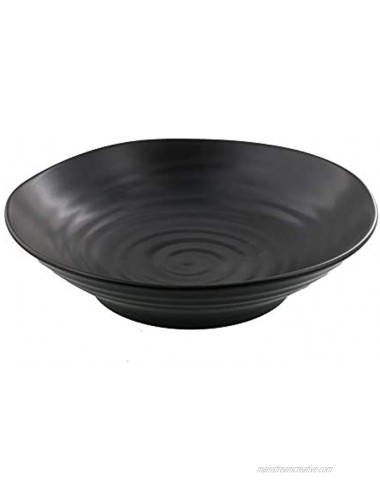Zen Table Japan Stylish and Versatile Bowl Plate Matte Black Set of 2 -Made in Japan